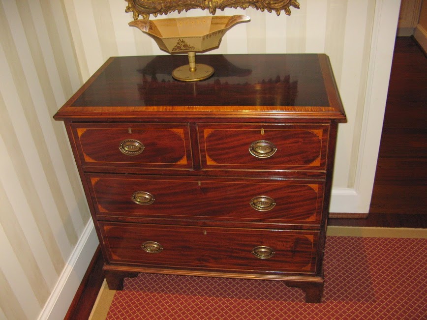 Restored 1915 Mahogany Cherry Chest Of Drawers