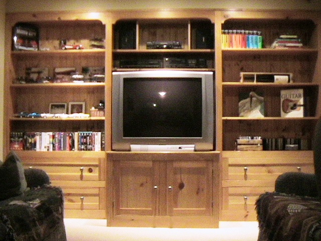 Custom Furniture Built-In Display in Whitby, Ontario.