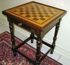 Antique Heirloom Checkboard Chess Restoration