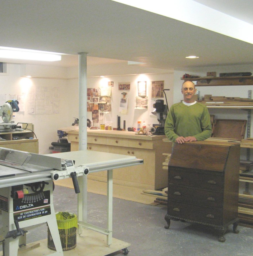 Ken In His Furniture Shop: Whitby, Ontario