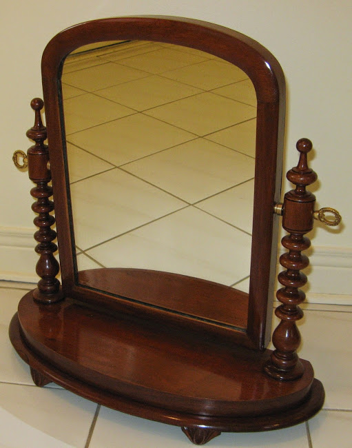 100 Year Old Table Mirror Restored & Refinished